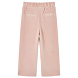Vidaxl Kinderbroek 116 Ripp Velvet Liicht Pink