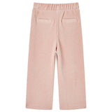 Vidaxl Kinderbroek 128 Rib Velvet jasnoróżowy