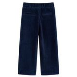 VidaXL Kinderbroek 92 ribfluweel marineblauw