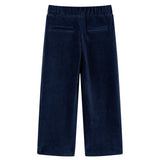VidaXL Kinderbroek 128 ribfluweel marineblauw
