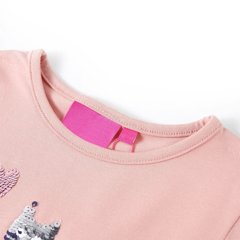 Vidaxl Children's shirt with long sleeves 92 light pink