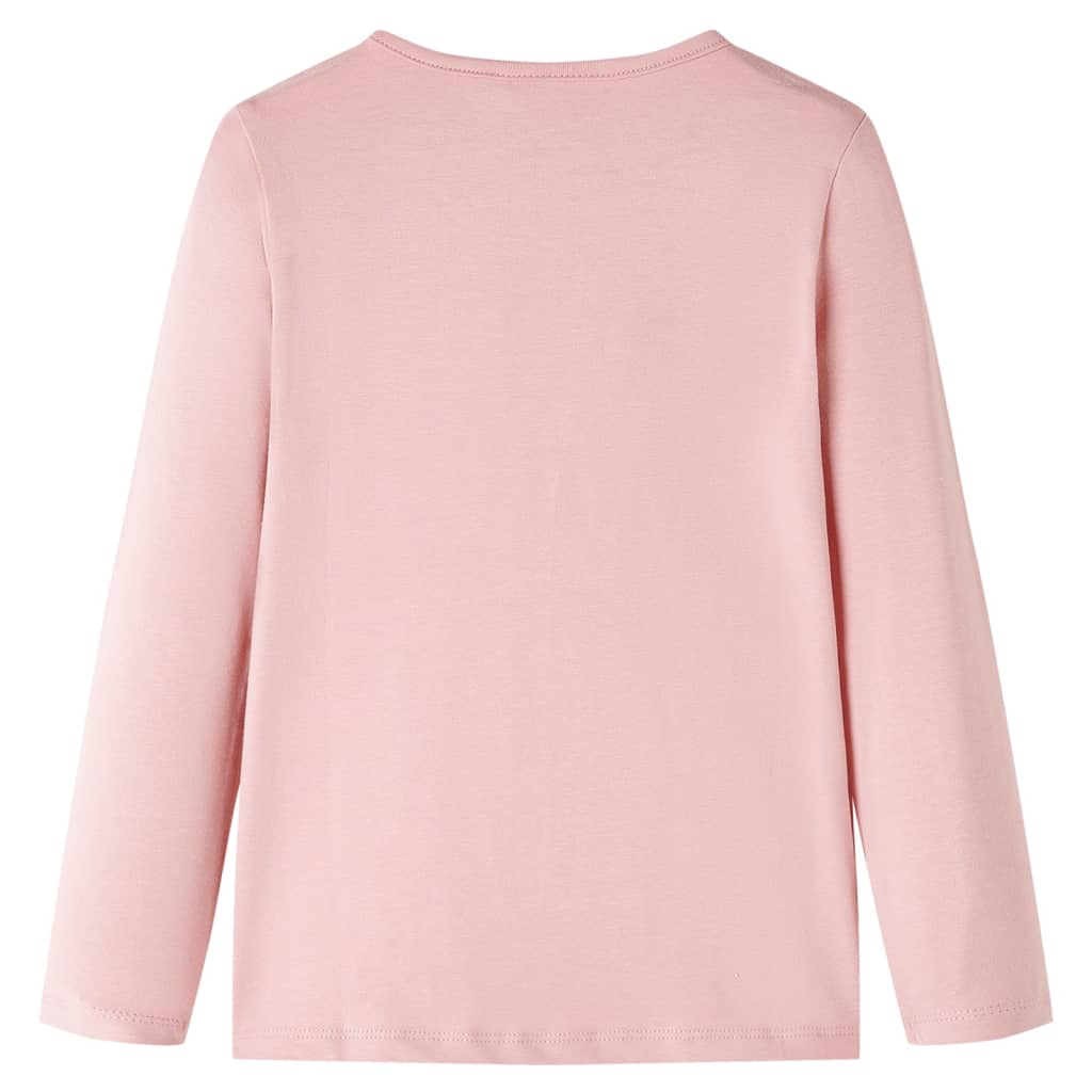 Vidaxl Child's Shirt à manches longues 116 rose clair