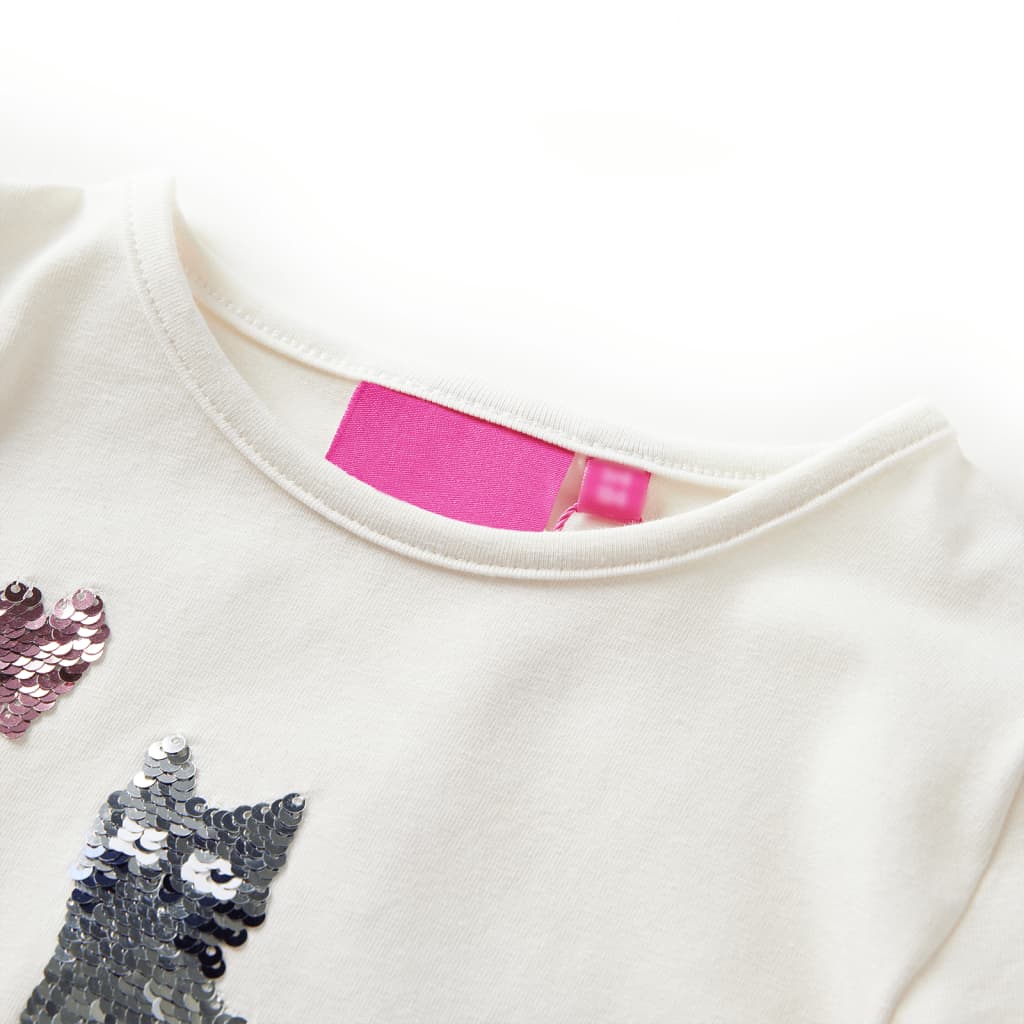 Vidaxl Children's Shirt avec manches longues 92 ECRU