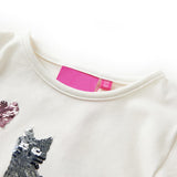 Vidaxl Children's shirt with long sleeves 116 ecru