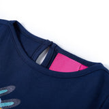 Dětská košile Vidaxl s dlouhými rukávy 140 Navy Blue