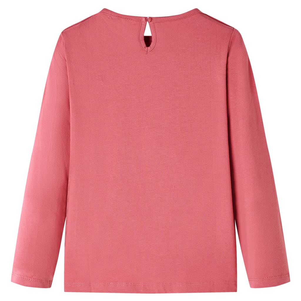 Koszula dla dzieci Vidaxl z długimi rękawami 116 Old Pink