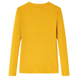 Dětská košile Vidaxl s dlouhými rukávy 92 Ocher -Colored
