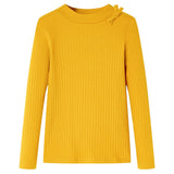 Dětská košile Vidaxl s dlouhými rukávy 128 Ocher Color