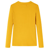 Dětská košile Vidaxl s dlouhými rukávy 128 Ocher Color