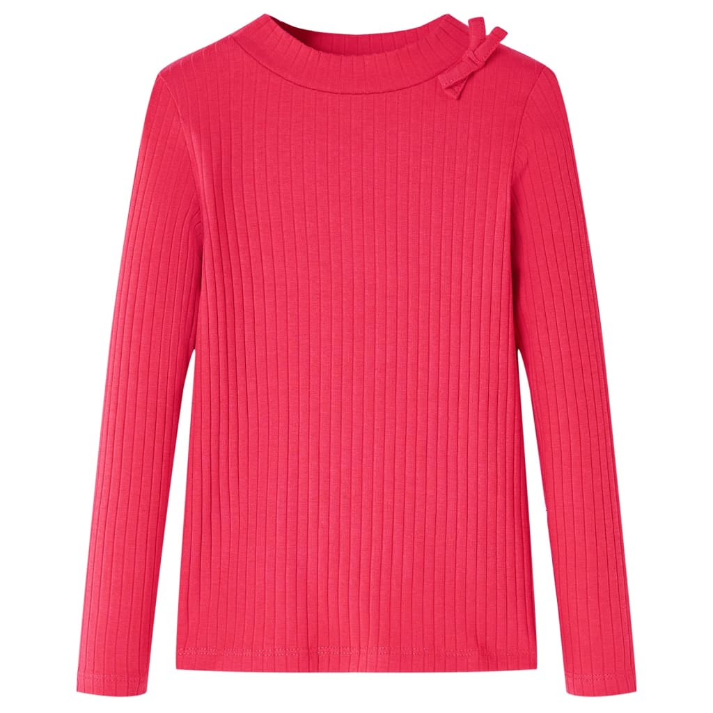 Vidaxl Children's shirt with long sleeves 128 bright pink