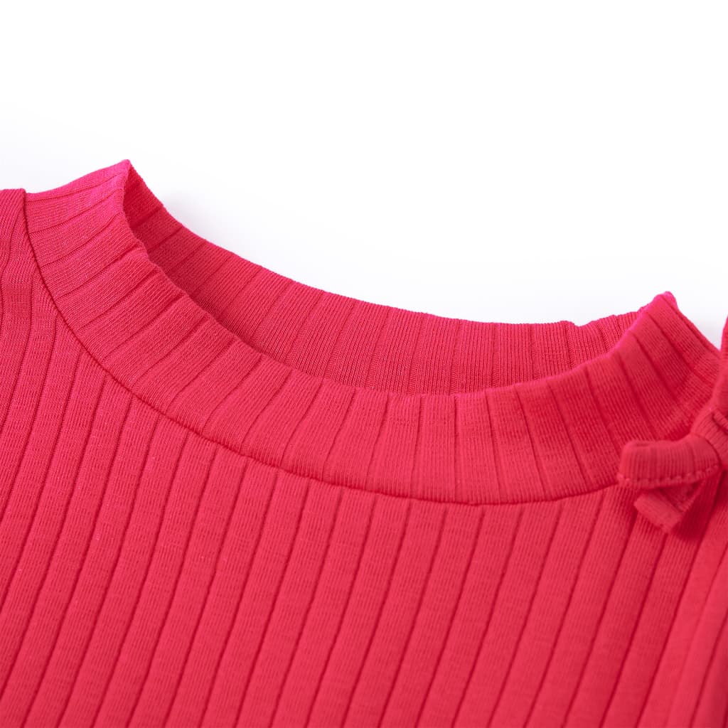 Vidaxl Children's shirt with long sleeves 128 bright pink