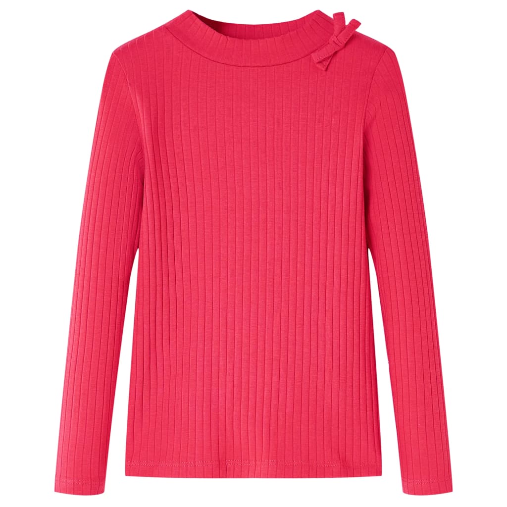 Vidaxl Children's shirt with long sleeves 140 bright pink