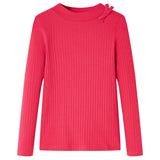 Vidaxl Children's shirt with long sleeves 140 bright pink