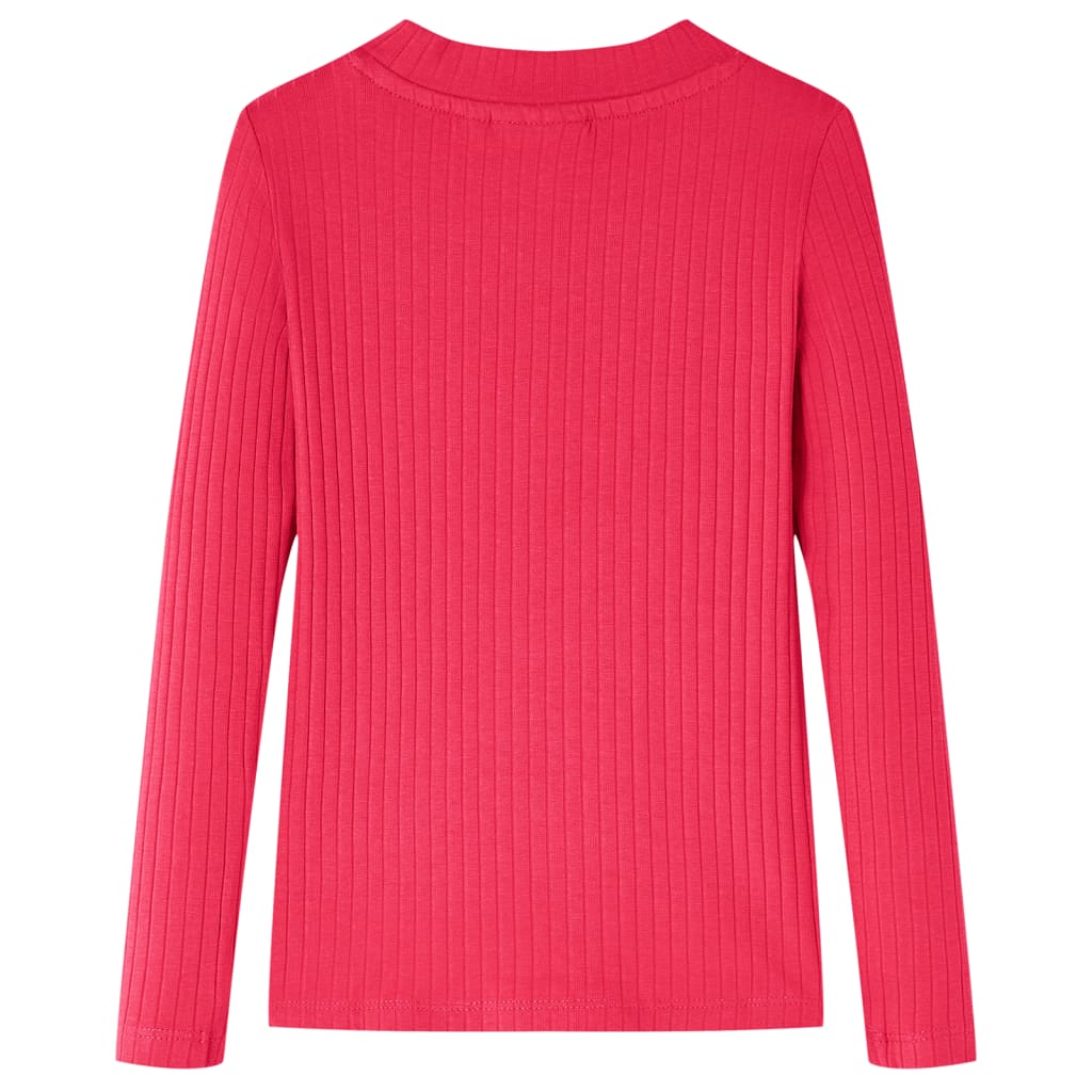 Vidaxl Children's shirt with long sleeves 140 bright pink