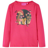 Vidaxl Children's shirt with long sleeves 92 bright pink