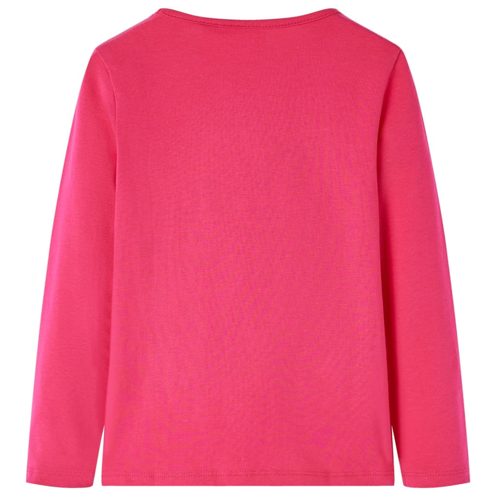 Vidaxl Children's shirt with long sleeves 92 bright pink
