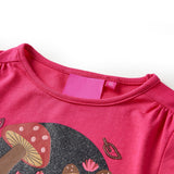Vidaxl Children's shirt with long sleeves 116 bright pink
