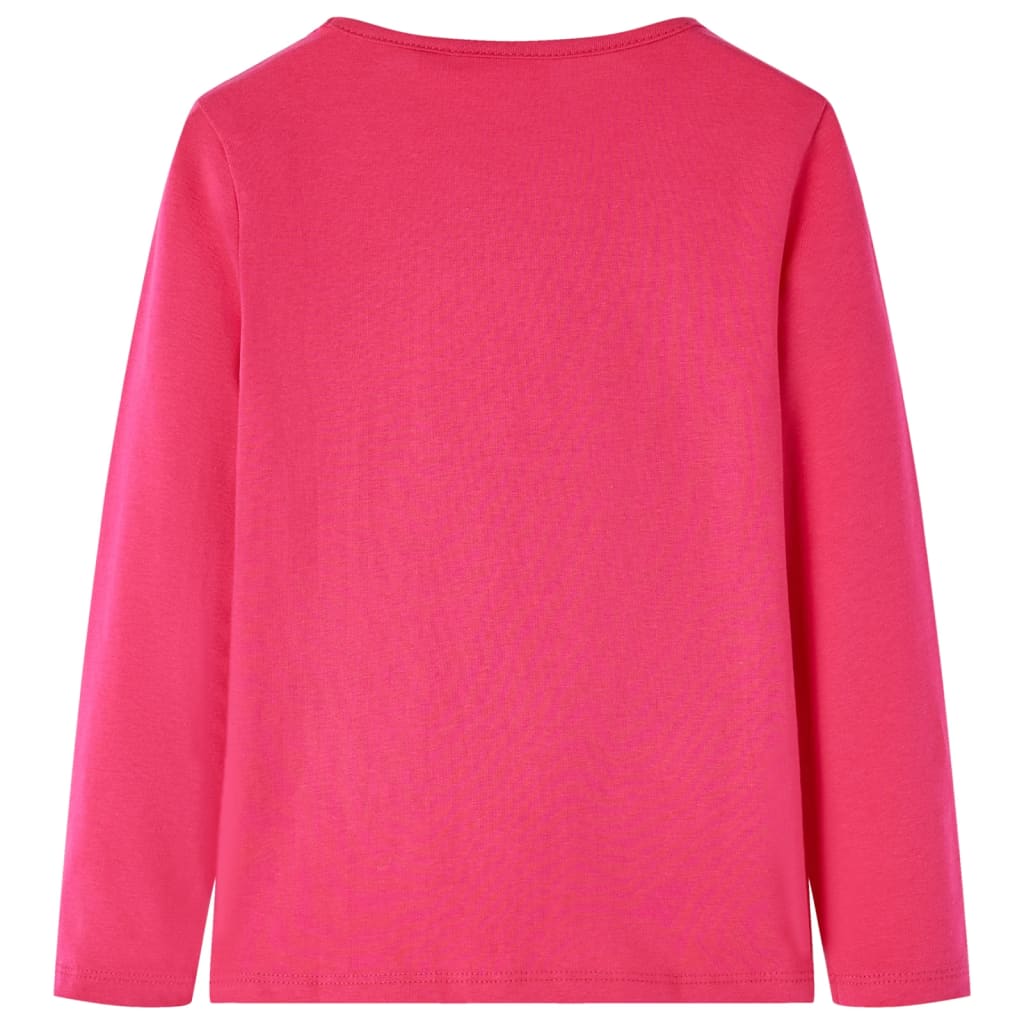 Vidaxl Children's shirt with long sleeves 140 bright pink