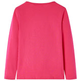 Vidaxl Children's shirt with long sleeves 140 bright pink