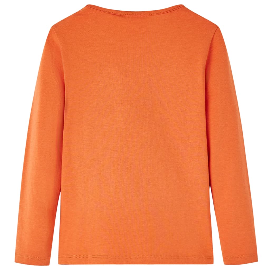 Vidaxl Children's shirt with long sleeves 116 Oranjebruin