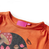 Vidaxl Children's shirt with long sleeves 140 Oranjebruin