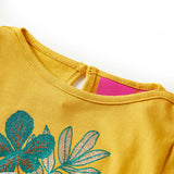 VidaXL children's shirt with long sleeves 104 ocher -colored