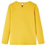 Vidaxl children's shirt with long sleeves 140 ocher -colored