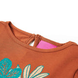 Vidaxl Children's shirt with long sleeves 92 cognac colored