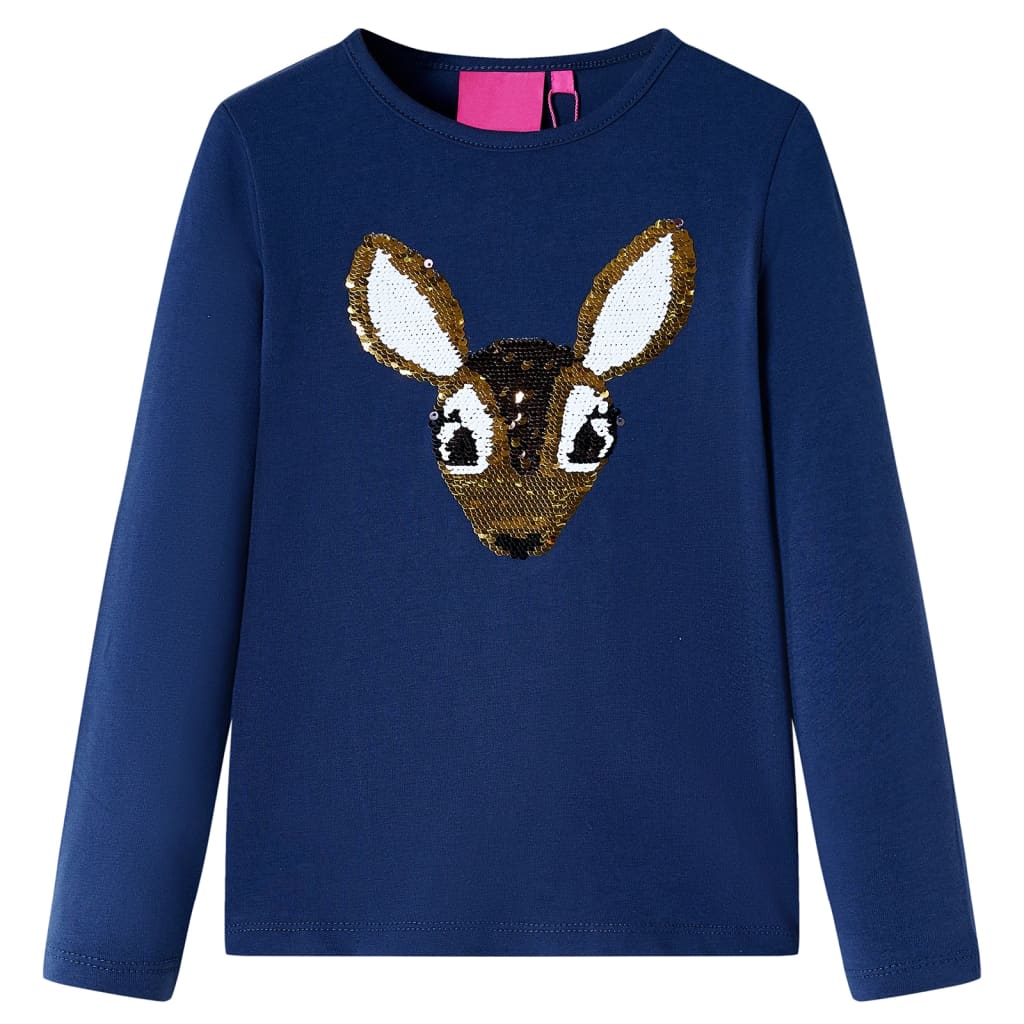 VidaXL children's shirt with long sleeves 92 Navy blue