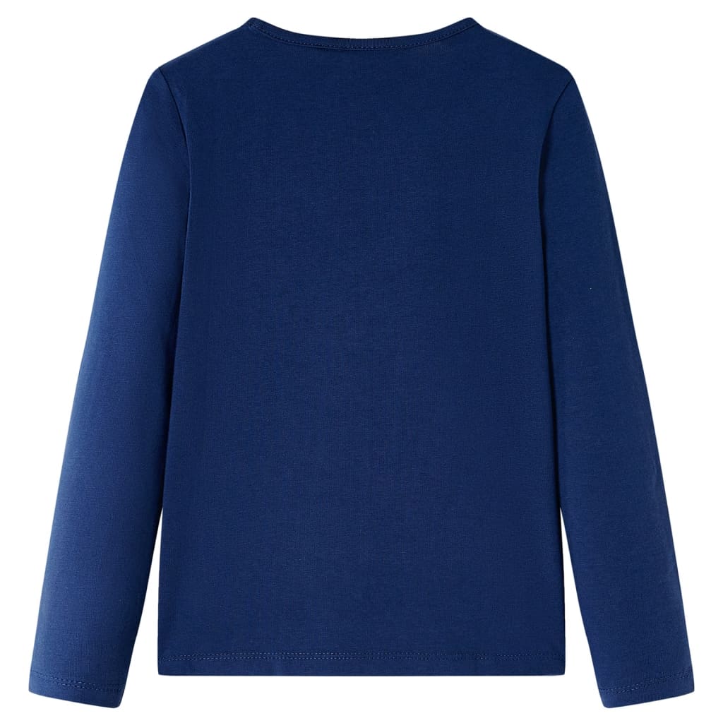 Vidaxl children's shirt with long sleeves 116 navy blue