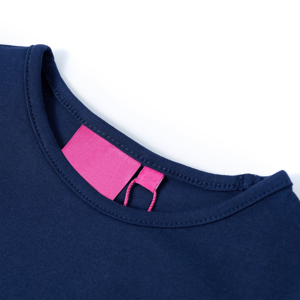 Vidaxl children's shirt with long sleeves 116 navy blue