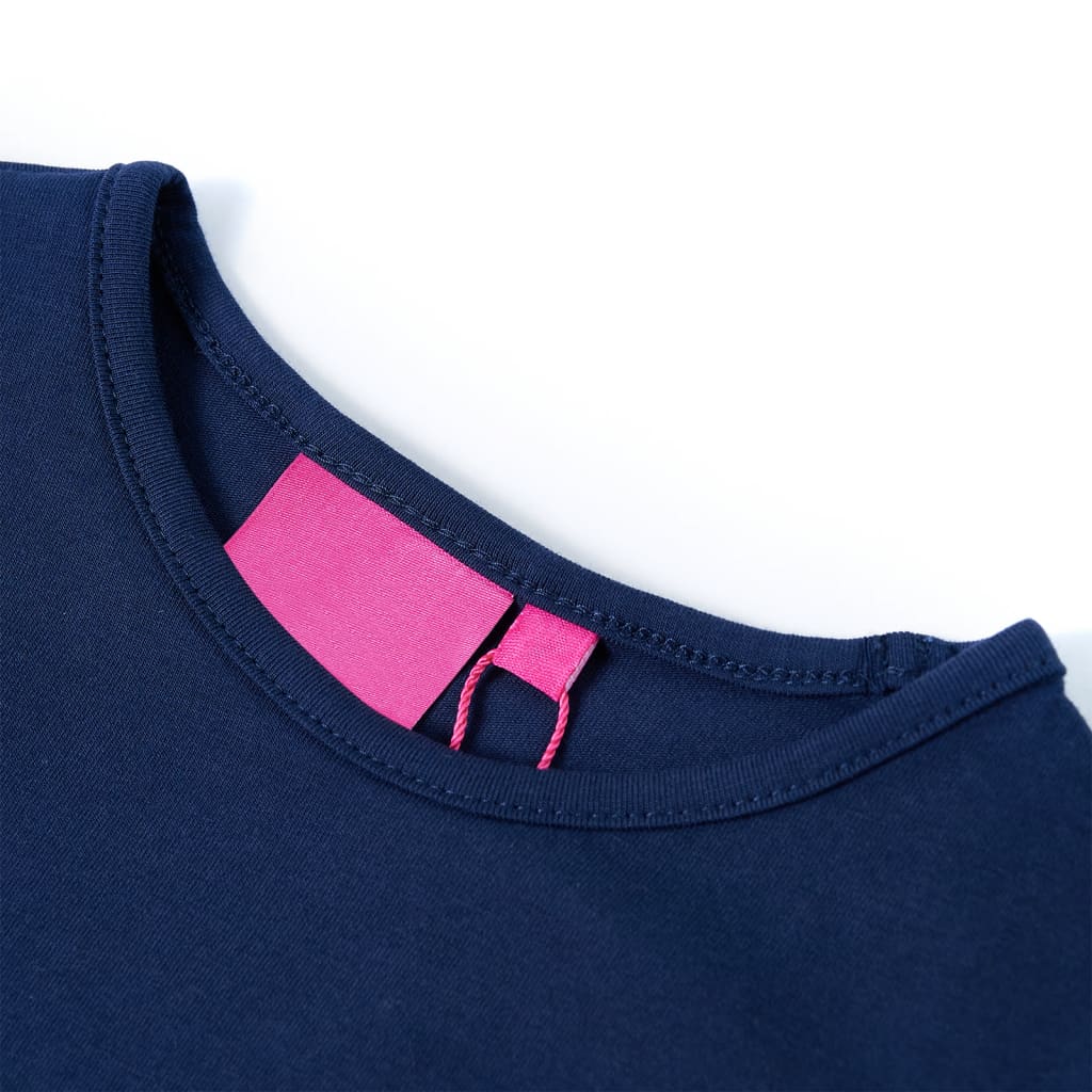 Vidaxl children's shirt with long sleeves 128 navy blue