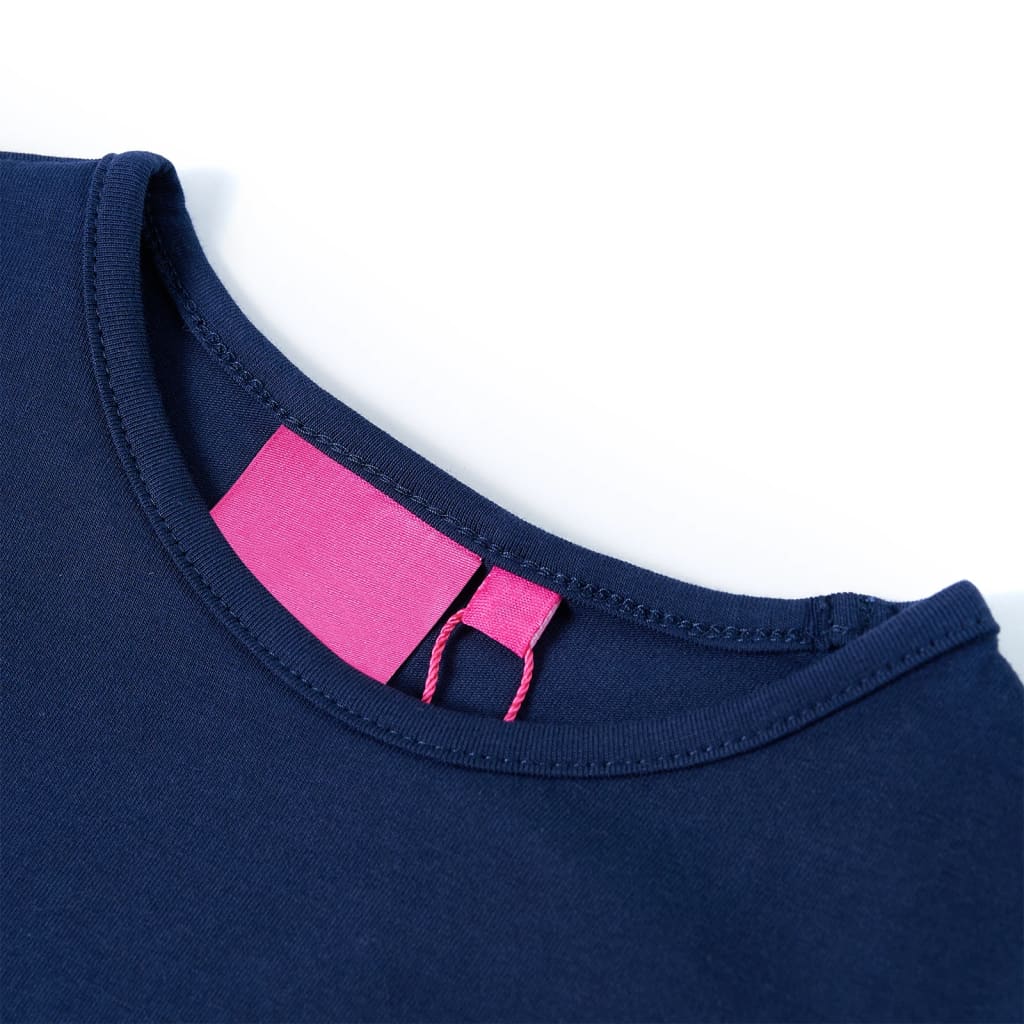Vidaxl children's shirt with long sleeves 140 navy blue