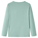 VidaXL children's shirt with long sleeves 104 Middelmint -colored