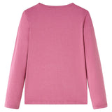 Vidaxl Children's shirt with long sleeves 116 raspberry colored