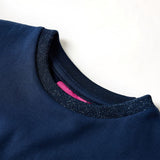 Vidaxl children's dress with long sleeves 92 navy blue