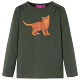 VidaXL children's shirt with long sleeves 116 Kakikentig