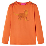 Vidaxl Children's shirt with long sleeves 92 Oranjebruin