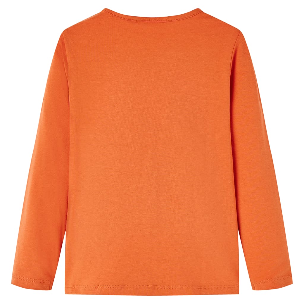Vidaxl Children's shirt with long sleeves 92 Oranjebruin