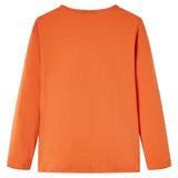 Vidaxl Children's shirt with long sleeves 92 Oranjebruin