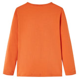 Vidaxl Kanner Shirt mat laangen Ärmelen 140 oranjruri