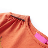 Vidaxl Kanner Shirt mat laangen Ärmelen 140 oranjruri