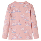 Pajamas pour enfants Vidaxl à manches longues 104 rose clair
