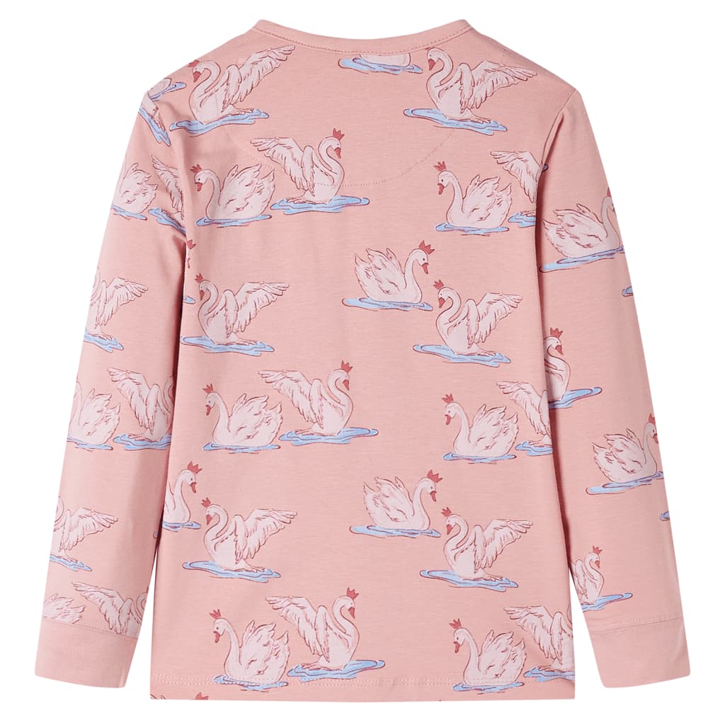 Vidaxl Pyjamas pour enfants à manches longues 140 rose clair