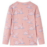Vidaxl Pyjamas pour enfants à manches longues 140 rose clair