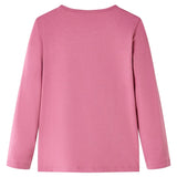 Camicia per bambini Vidaxl con maniche lunghe 104 lampone colorato