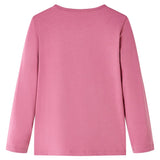 Vidaxl Children's shirt with long sleeves 140 raspberry colored