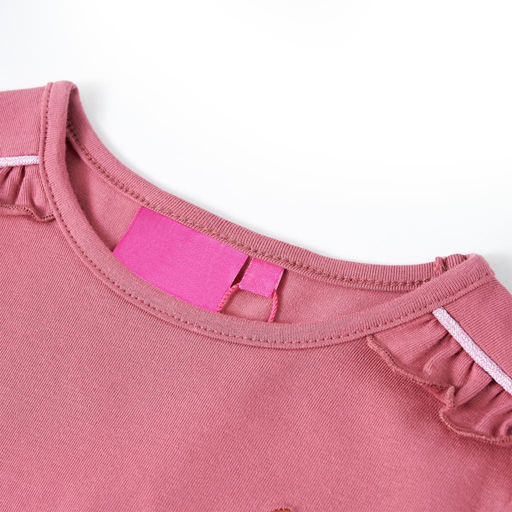 Vidaxl Children's shirt with long sleeves 140 raspberry colored