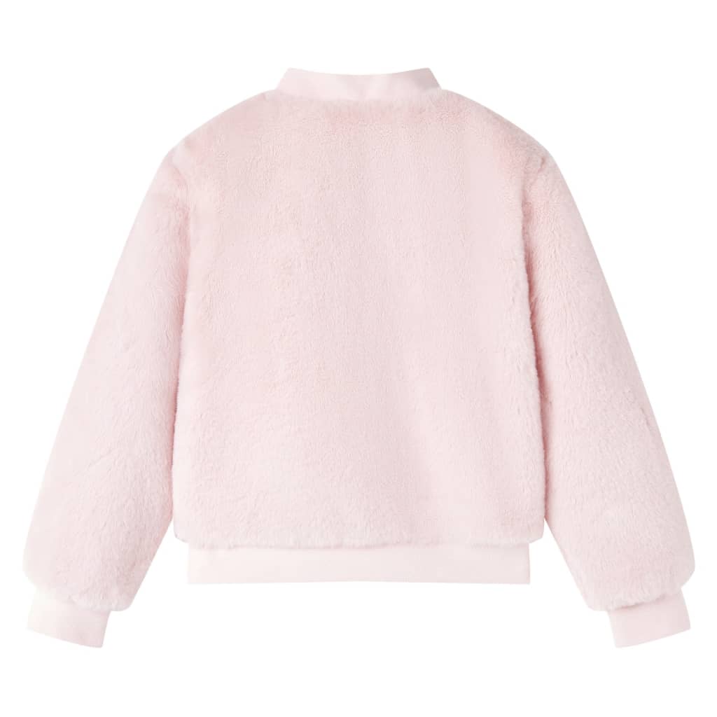 Giacca per bambini Vidaxl 92 kunstsdacht rosa morbido