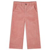 Vidaxl Kinderbroek 104 rib velvet old pink